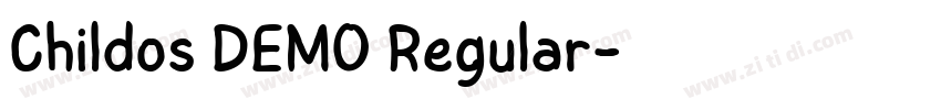 Childos DEMO Regular字体转换 Childos DEMO Regular字体转换